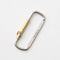 Candy Design & Works Kendric Spring Snap Hook Key Ring in Nickel & Brass
